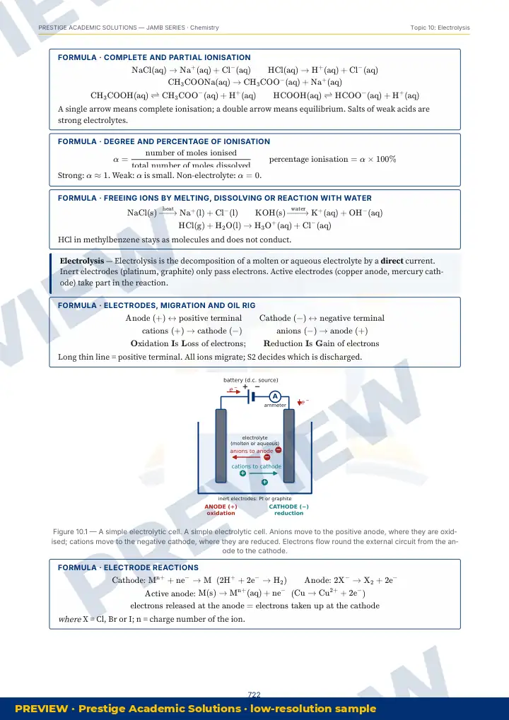 Preview page: Clean diagrams — Chemistry — JAMB UTME Series
