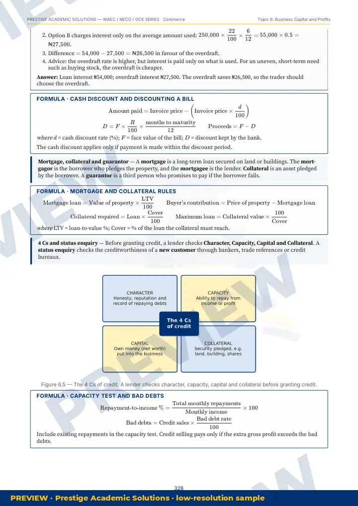 Preview page: Clean diagrams — Commerce — WAEC / NECO / GCE Series