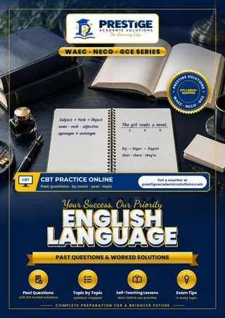English Language — WAEC / NECO / GCE Series book cover