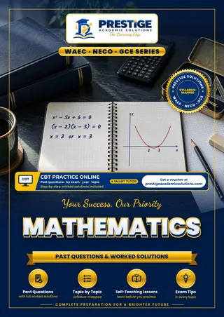 Mathematics — WAEC / NECO / GCE Series book cover