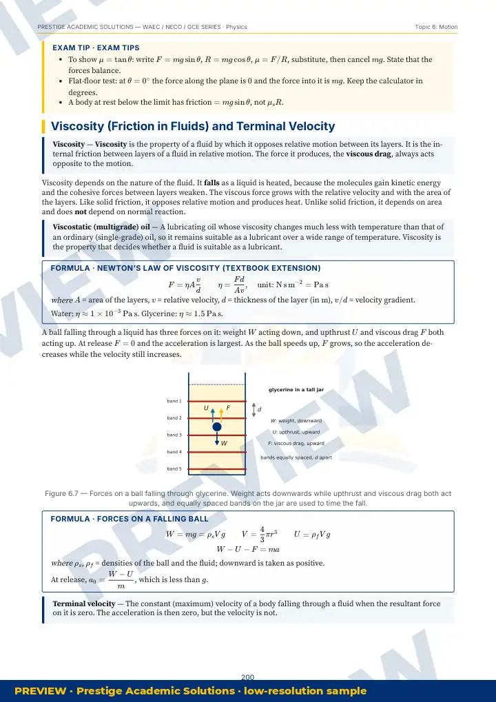 Preview page: Exam tips — Physics — WAEC / NECO / GCE Series